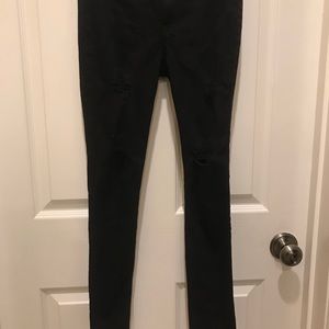 True Black Jeans from hollister with rips
